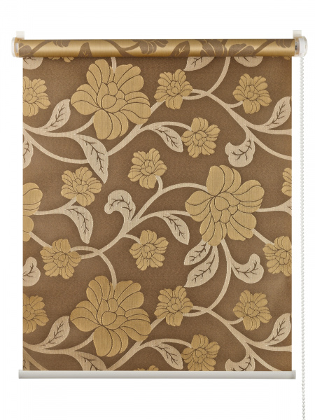 Flora Bloom, монохром коричневый 180 см